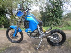 Rally bike stripped left view 2